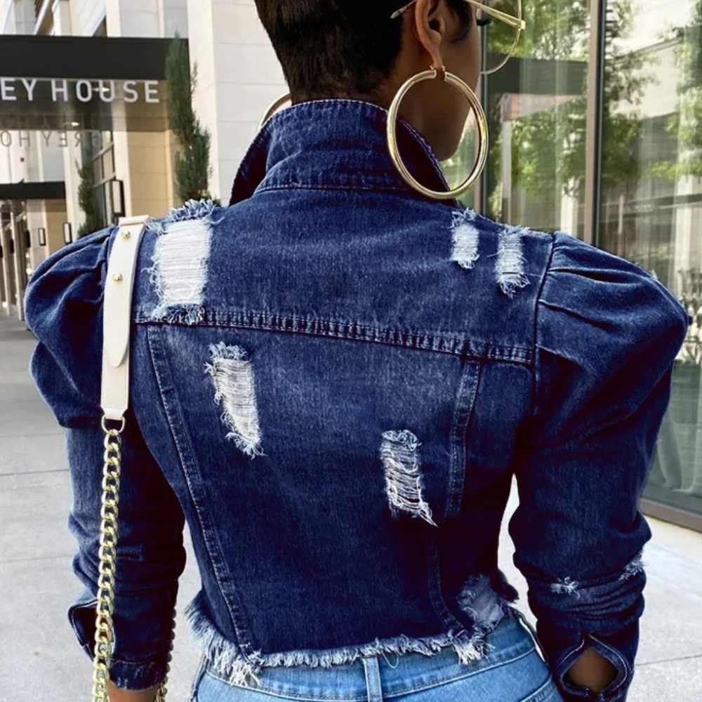 Distressed Denim Jacket